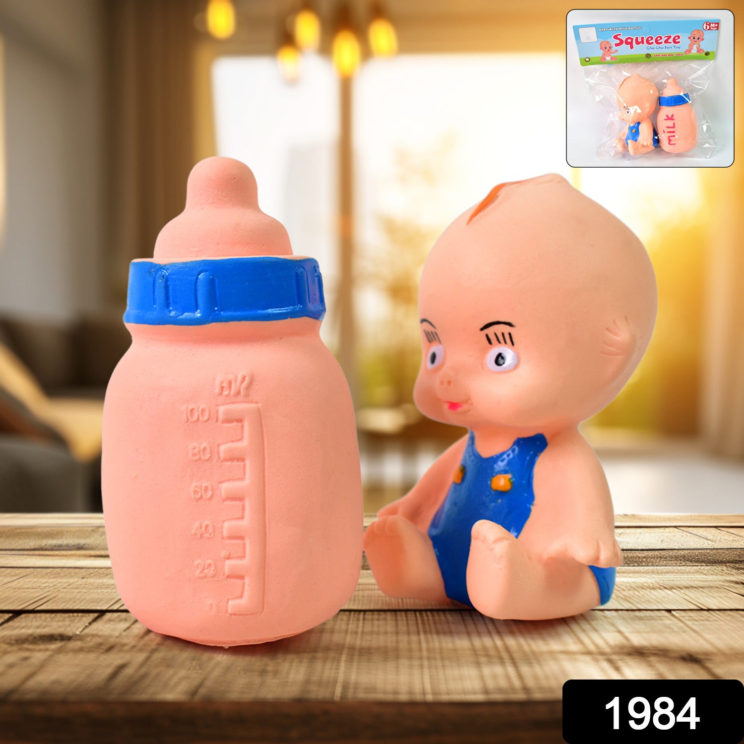 Baby And Bottle Squeeze Chu Chu Fun Toy (2 Pcs) Baby And Bottle Squeeze Chu Chu Fun Toy (2 Pcs)